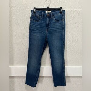 MadeWell 10" Roadtripper Skinny Raw Hem Ankle Jeans Size 26
